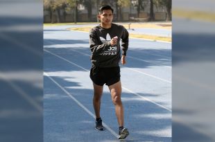 César Córdova Fernández dio la transición de categoría juvenil a mayor, aumentando en 10 km la distancia recorrida en competencia.