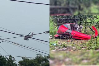 Helicóptero Airbus EC-130 B4 accidentado en Tepetlixpa