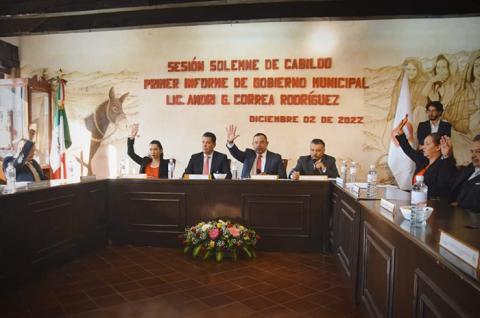 Andri Guadalupe Correa Rodríguez hizo la entrega formal de su Primer Informe de Gobierno, tal como lo marca la Ley Orgánica Municipal.