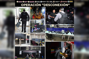 Durante la Operación “Desconexión”, autoridades aseguraron call centers clandestinos, equipo tecnológico y diversos inmuebles utilizados para extorsión y fraudes en el Estado de México.