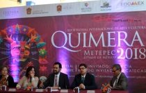 Presentan programa de actividades del Festival Quimera 2018