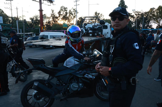 Motocicletas aseguradas durante el operativo “Moto Segura” en Ecatepec fueron trasladadas al corralón por incumplir con la normativa de tránsito.