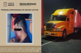 Una ambulancia de la Cruz Roja trasladó a Alan &quot;N&quot;, en calidad de detenido a un Hospital de Ciudad Azteca, debido a su probable responsabilidad en el hecho.
