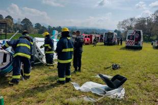 El accidente sucedió este domingo pasadas las 10:00