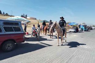 Se desplazan 650 elementos apoyados de 222 vehículos.