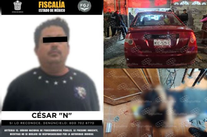 César “N”, detenido por la FGJEM, es investigado por su probable participación en un homicidio.