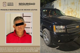 Antonio "N” de 38 años de edad fue trasladado a la Agencia de Ministerio Público con sede en el municipio de Tlalnepantla, donde se definirá su situación jurídica.