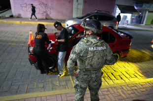 Elementos de la Marina participan en operativo de vigilancia en Ecatepec