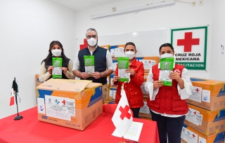 Suwon, Corea del Sur, dona 20 mil cubrebocas al Ayuntamiento de #Toluca y a la Cruz Roja Mexicana