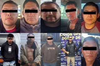 Detenidos en distintos puntos de Toluca durante operativos.