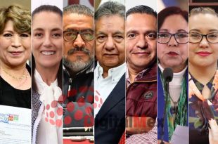 Delfina Gómez, Claudia Sheinbaum, Horacio Duarte, Higinio Martínez, Ricardo Moreno, Leticia Ramírez Amaya, Sandra López Bringas