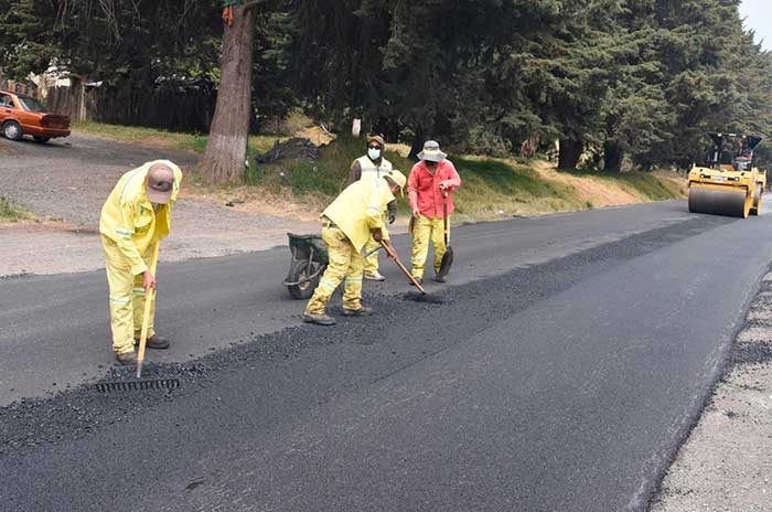 Trabajos de asfaltado y señalización beneficiarán a seis municipios mexiquenses