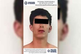 El sospechoso fue localizado en la avenida Canal de Castera, en la colonia Alborada, en el municipio de Jaltenco.