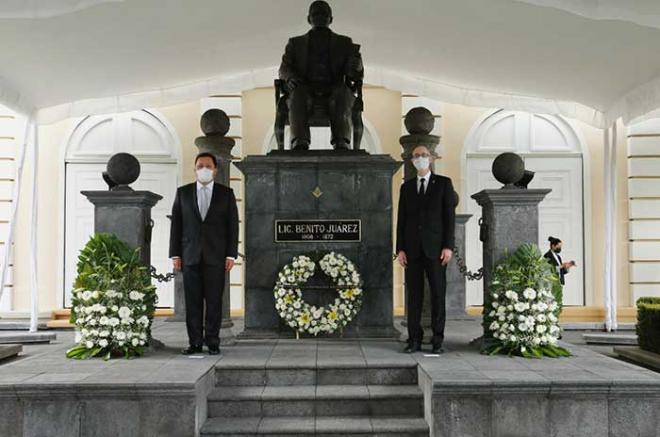 Ceremonia conmemorativa al 149 aniversario luctuoso de Benito Juárez 