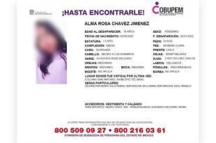 Se trata de una joven de 18 años, vecina del municipio de Tecámac