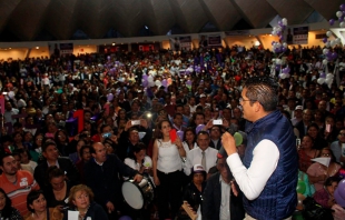 Manuel Uribe cerró campaña por la Secretaría General del SMSEM