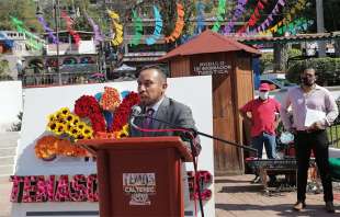 Erick Ramírez Hernández, presidente Municipal Constitucional, encabezó la ceremonia cívica