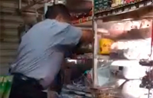 #Video: Captan a repartidor de Bimbo robando dinero en una tienda de Cuautitlán Izcalli