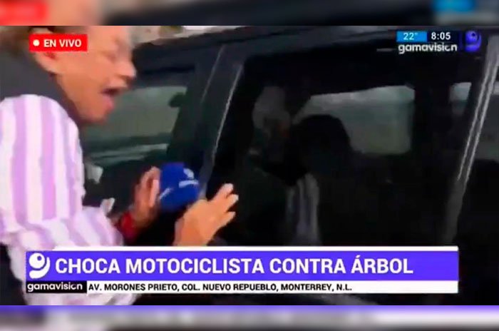 La reportera Alma de la Rosa y un camarógrafo resultaron lesionados tras ser embestidos por una camioneta mientras realizaban una transmisión en vivo en Monterrey.