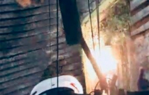 Encapuchados incendian 12 cámaras del C5, en #Naucalpan