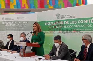 Tomó protesta la alcaldesa de San Mateo Atenco Ana Muñiz Neyra a los Comités Municipales de Salud contra riesgos sanitarios y contra las adicciones.