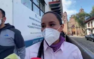 La candidata manifestó sentirse contenta, haciendo lo que le corresponde al ejercer su derecho como ciudadana