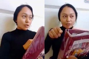 Susana Sánchez González, regidora de El Oro, durante un cuestionamiento