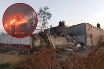 Explosión en una vivienda de Texcoco, donde presuntamente se fabricaba pirotecnia de manera clandestina