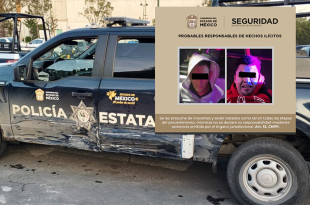 Dos patrullas fueron impactadas durante la acción. 