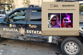 Dos patrullas fueron impactadas durante la acción.