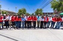 El alcalde David Sánchez Isidoro inauguró la primera etapa de repavimentación de la avenida Hank González.