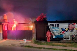 Incendiaron un local de refacciones propiedad de su familia situado en la delegación de San Bartolo