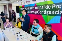 Autoridades estatales y municipales participaron en la Mesa Interinstitucional de Prevención de Inundaciones y Contingencias 2026.