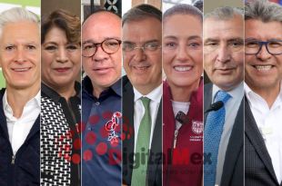 Alfredo del Mazo, Delfina Gómez, Manuel Vilchis, Marcelo Ebrard, Claudia Sheinbaum, Adán Augusto López, Ricardo Monreal