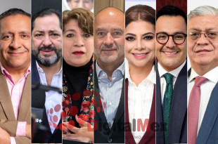 Héctor Macedo, Francisco Vázquez, Delfina Gómez, Jesús Esteva, Clara Brugada, Daniel Sibaja, Cristóbal Castañeda 