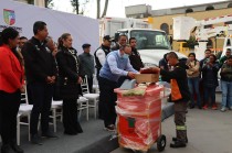 Alcalde de Zinacantepec entrega patrullas, ambulancia y camión recolector para fortalecer servicios municipales