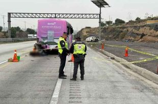 El accidente tuvo lugar en el kilómetro 52+100, después de la caseta de Jorobas.