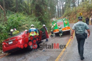 El accidente ocurrió en la carretera federal 134. 