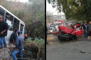 #Video: Se desbarranca microbús en #Naucalpan; hay muertos y varios heridos