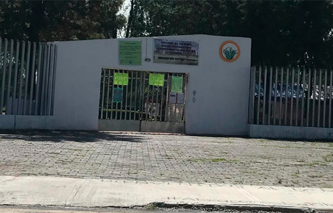 Permanece cerrado parque de La Pila en #Metepec