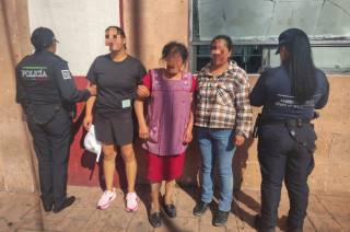 Detenidas durante la intervención policial en Toluca