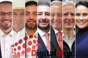 Omar Ortega, Arturo Piña, Christian Campuzano, Elías Rescala, Andrés Manuel, Alfredo del Mazo, Alejandra del Moral