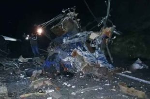 El accidente sucedió en la carretera Cuacnopalan-Oaxaca, cerca de Tepelmeme.