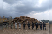 Se aseguró un volumen de 83 metros cúbicos y una máquina hidráulica.