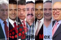 Arturo Montiel, Enrique Peña, Miguel Sámano, Rafael Osornio, Carlos Iriarte, Luis Miranda, Isidro Pastor