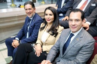 Arlen Siu Jaime Merlos, en la apertura del periodo legislativo en Toluca.