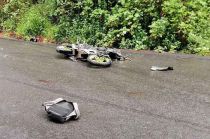 Se desconoce la identidad del motociclista y la zona quedó acordonada.