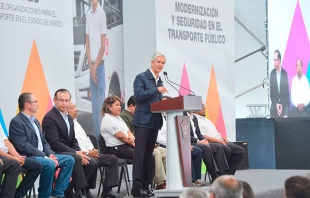 Pone en marcha Alfredo del Mazo sistema de videovigilancia en transporte público