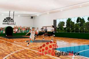 El alcalde ya entregó de basquetbol y futbol en Temascaltepec