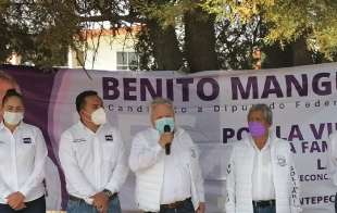 Acompañado de Juan Pablo Mendoza y de Benito Mangú Chingora, manifestó que durante mucho tiempo luchó por ser candidato y hoy se encuentra ante una expresión nueva que le dio la oportunidad de lograr ese objetivo